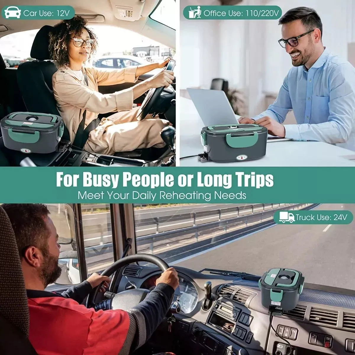 Lonchera Eléctrica Portátil acero