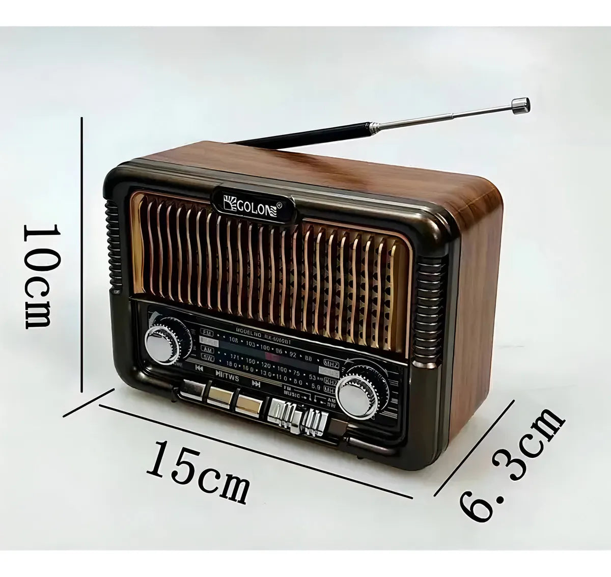 Radio solar vintage Am Fm Sw Bluetooth 2 Modelos