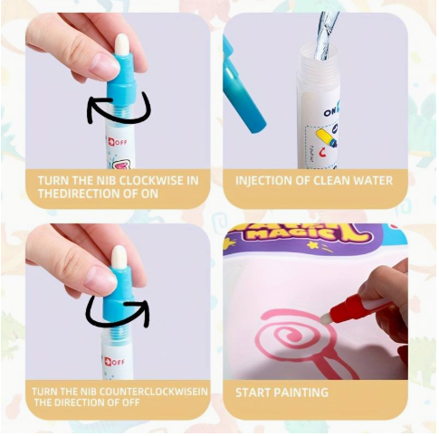 Pizarra Alfombra Mágica Para Dibujar