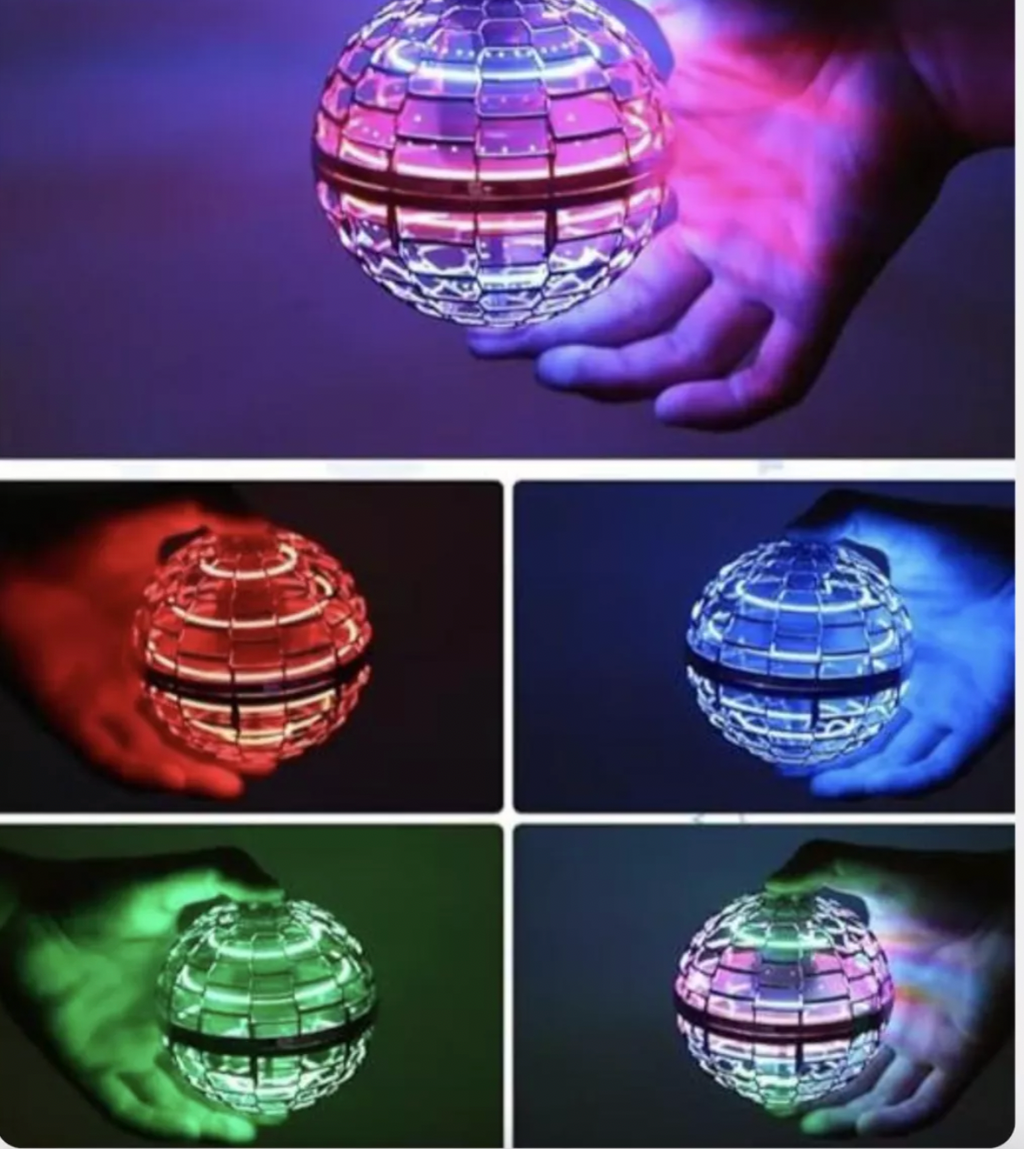 Pelota voladora con luces
