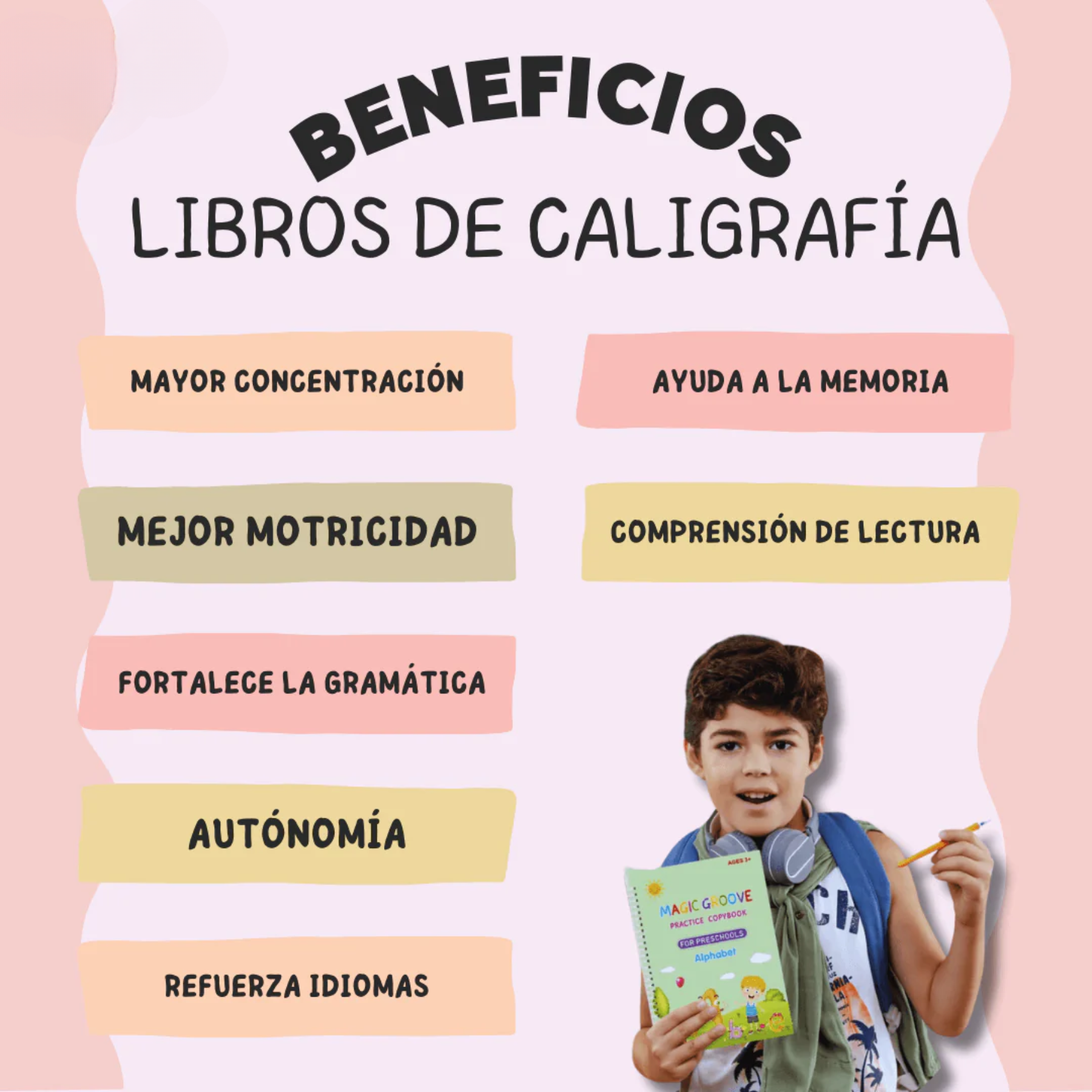 Cuaderno mágico de caligrafía