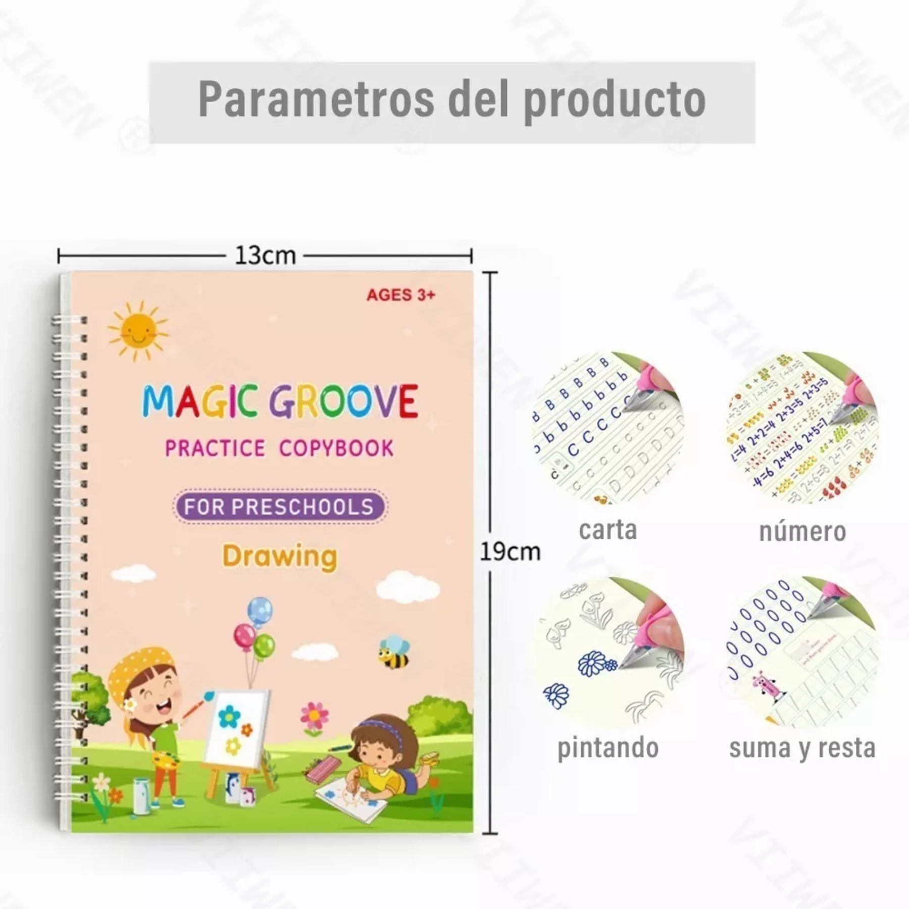 Cuaderno mágico de caligrafía