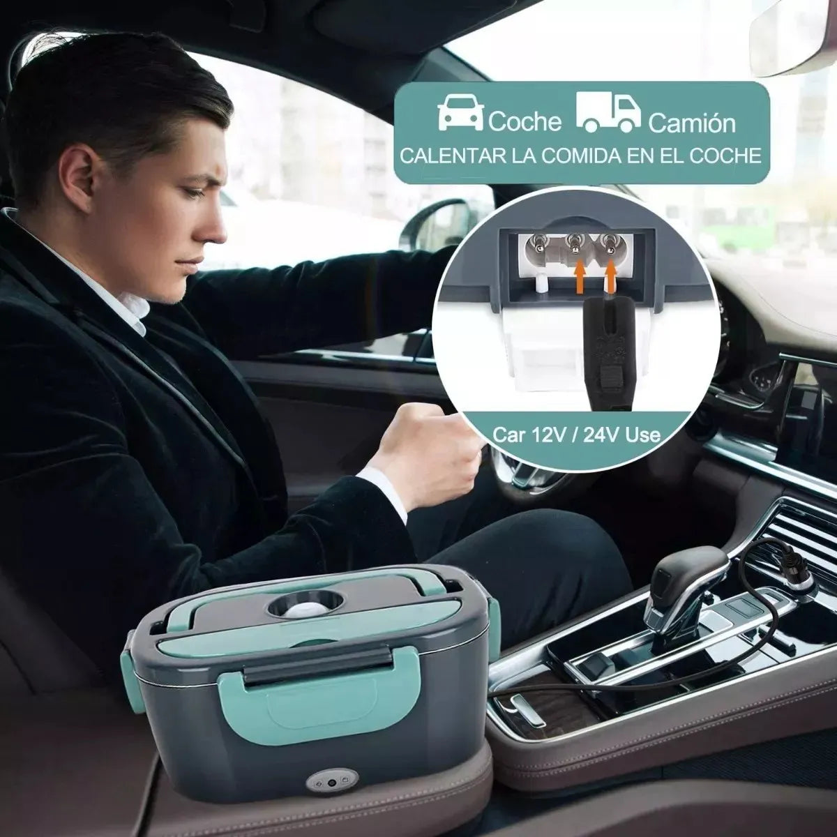 Lonchera Eléctrica Portátil acero