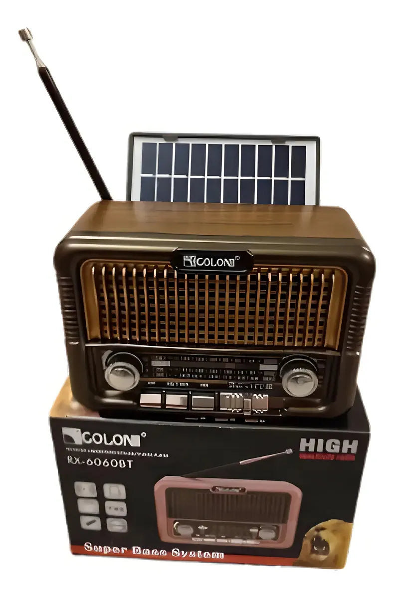 Radio solar vintage Am Fm Sw Bluetooth 2 Modelos