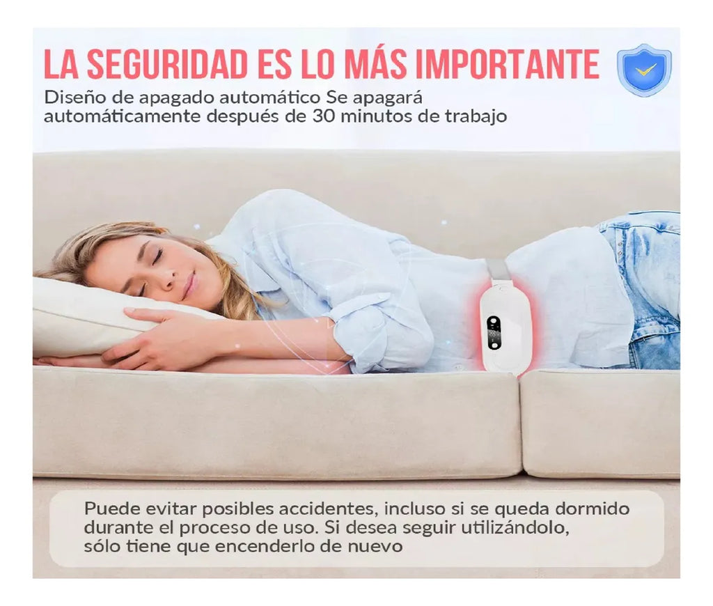 Guatero calentador menstrual eléctrico